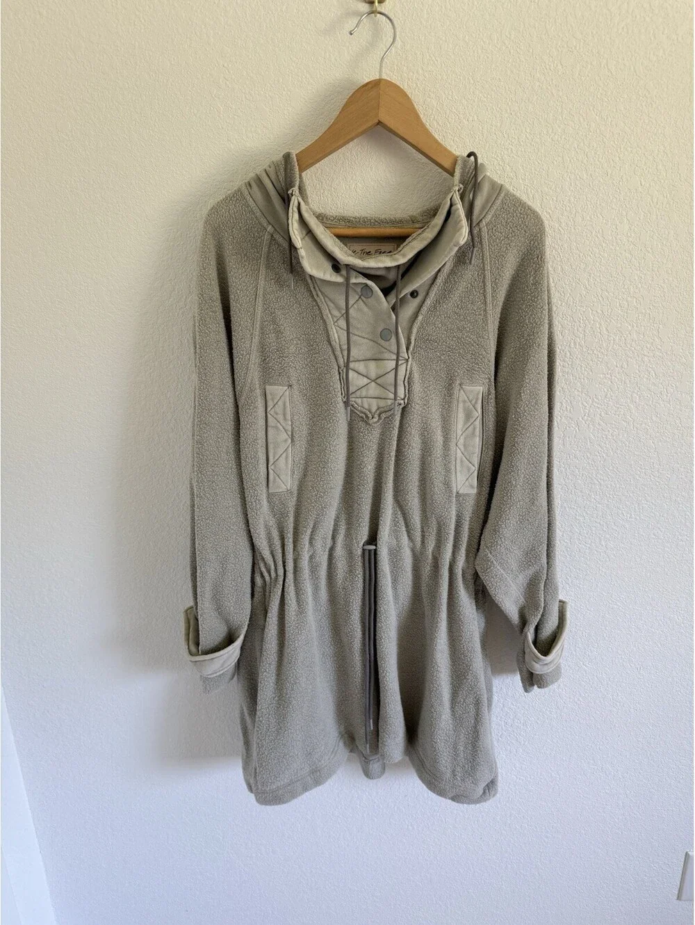 Free People x We The Free Sadie Surplus Slouchy Longline Knit Jacket Size Small